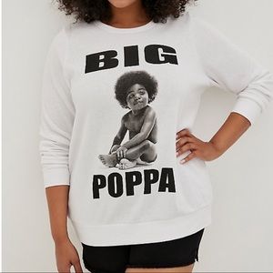 NWT Torrid Fleece Big Poppa Sweat Shirt